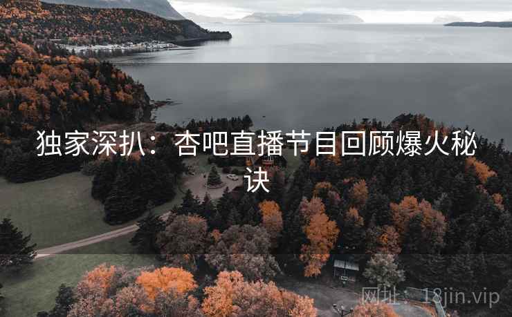 独家深扒：杏吧直播节目回顾爆火秘诀