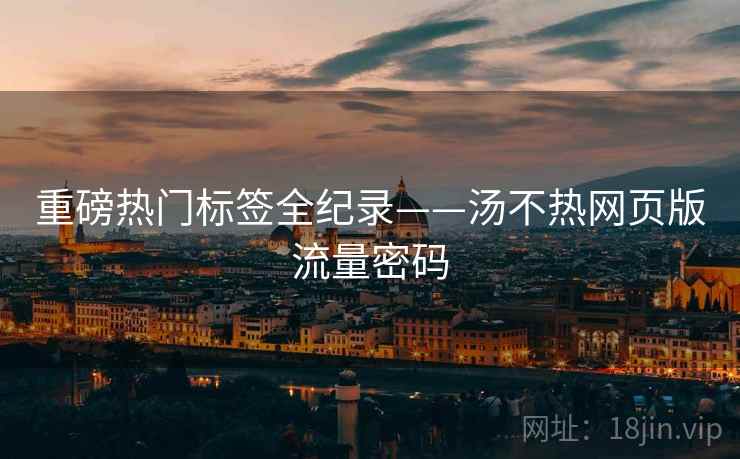 重磅热门标签全纪录——汤不热网页版流量密码